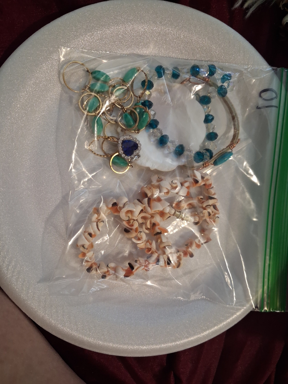 Gold-Tone Turquoise & Teal Beaded Bracelet Set